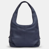Yoshi "Meehan" Leather Slouch Shoulder Bag YB31 Navy