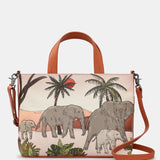 Yoshi Elephants Multiway Leather Grab Bag