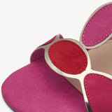 Marco Tozzi Pink Combination Block Heeled Sandal
