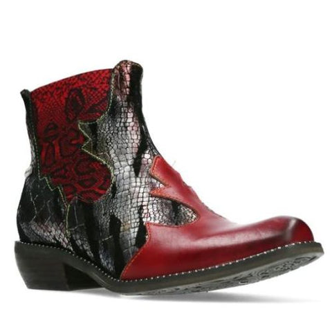 Laura Vita "Ercwinao Rouge" Fancy Cowboy Ankle Boot