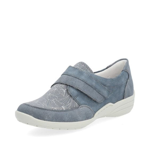 Remonte Light Blue Leather Slip-on Shoe