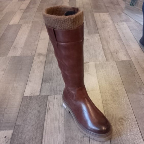 Marco Tozzi Chestnut Brown Knee Length Boots