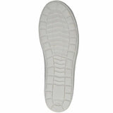 Caprice White Reptile Leather Slip-on Shoe