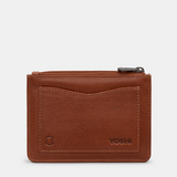 Yoshi "The Toy Shop " Brown Leather Zip Top Purse