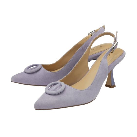 Lotus Delfina Lilac Suede Kitten Heel Shoe – Beryl's Shoes