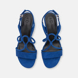Marco Tozzi Royal Blue Block Heeled Sandal