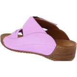 Adesso"Lexi" Cosmic Pink Leather Sandal