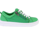 Adesso Nancy Grass Green Leather Trainer