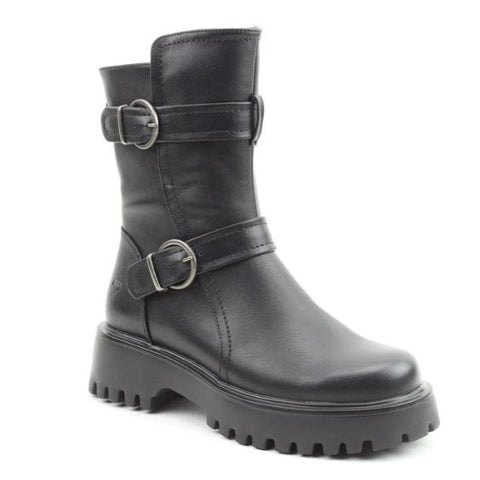 Heavenly Feet "Tatianna" Black Mid Length Boot