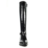 Lunar "Reed" Long Black Patent Boot