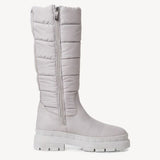 Tamaris Long Warm Lined Weather Boot (Pale Grey and Black)
