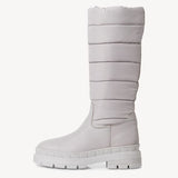 Tamaris Long Warm Lined Weather Boot (Pale Grey and Black)