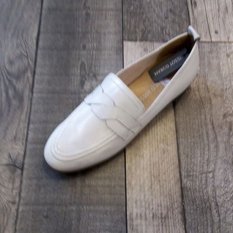 Marco Tozzi White Leather Loafer