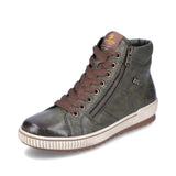 Remonte High Top Trainer Boots in Green