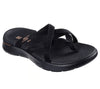 Skechers Go Walk Flex Ssselena Sandal in Black