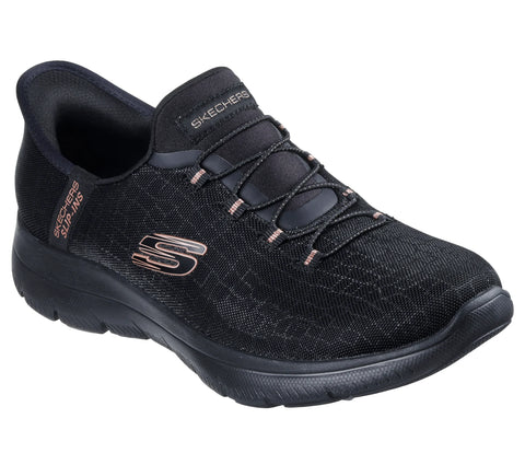 Skechers Slip-Ins Classy Night in Black/Gold