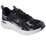 Skechers Arch Fit Vintage Luxe in Black/Rose Gold
