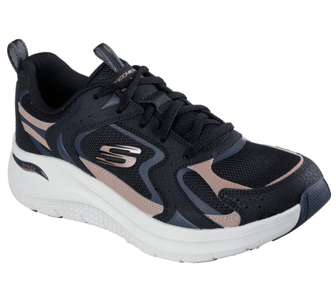Skechers Arch Fit Vintage Luxe in Black/Rose Gold