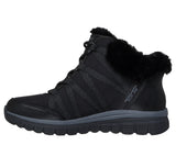 Skechers Slip-Ins Cosy Strolls Graceful Waterproof Ankle Boots In Black