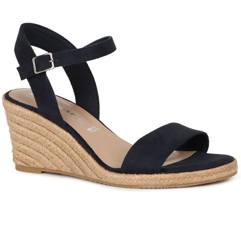 Tamaris Navy Wedge Sandal
