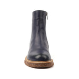 Lunar "Mars" Navy Leather Ankle Boot