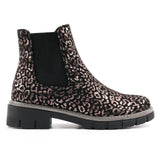 Lunar Brighton Black/ Gold Ankle Boot