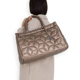 Remonte Quilted Weekend Bag in Bronze Metallic