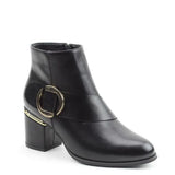 Heavenly Feet Belladonna Black Heeled Ankle Boot