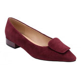 Lotus Quinn Bordeaux Suede Low Heel Pump