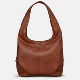 Yoshi "Meehan" Leather Slouch Shoulder Bag YB31 Brown