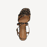 Tamaris Leopard Print Low  Heeled Sandal