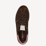 Tamaris Suede Trainer in Mocha Brown