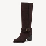 Tamaris “1-25533-45” Long Leather Boot in Mocca