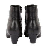 Lotus "Tara" Black Leather Ankle Boot