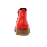Lunar Claire Red Leather Ankle Boot