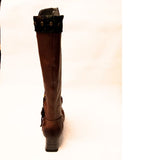 Laura Vita " Maeleo Marron " Long Tan Heeled Boot