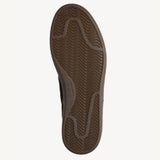 Tamaris Suede Trainer in Mocha Brown
