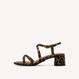 Tamaris Leopard Print Low  Heeled Sandal