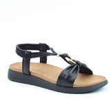 Heavenly Feet Campari Sandal in Black