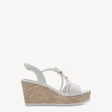Marco Tozzi White Wedge Sandal