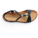 Heavenly Feet Campari Sandal in Black