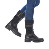 Remonte Black 3/4 Length Weather Boot