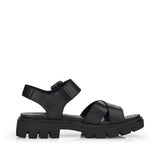 Remonte Black Leather Chunky Sandal
