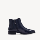 Tamaris Navy Leather Chelsea Boot