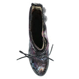 Laura Vita Alcbaneo Heeled 3/4 Length Boots in Violet