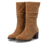 Remonte Tan Suede 3/4 Length Boot