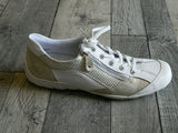 Remonte white and gold trainer