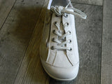 Remonte white and gold trainer