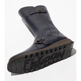 Fly London Mes 3/4 Length Leather Boot in Blue