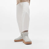 Fitflop Gen-FF Ultra-Mini Metallic D/Faced Shearling Boots In Silver